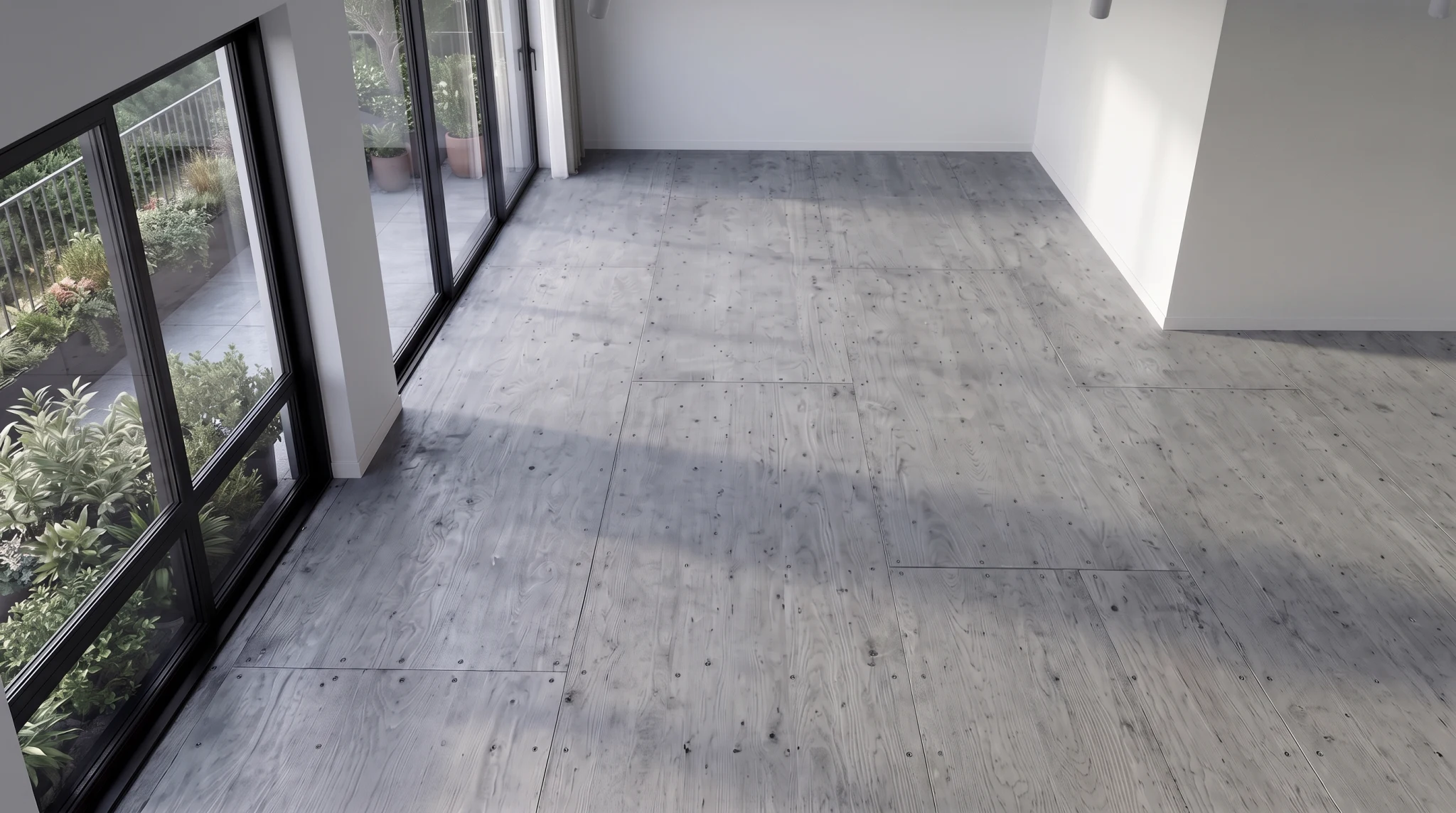 Bare subfloor